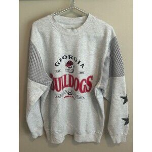 Gameday Couture Women’s Georgia Bulldogs Rhinestud Star Sleeve Sweatshirt M